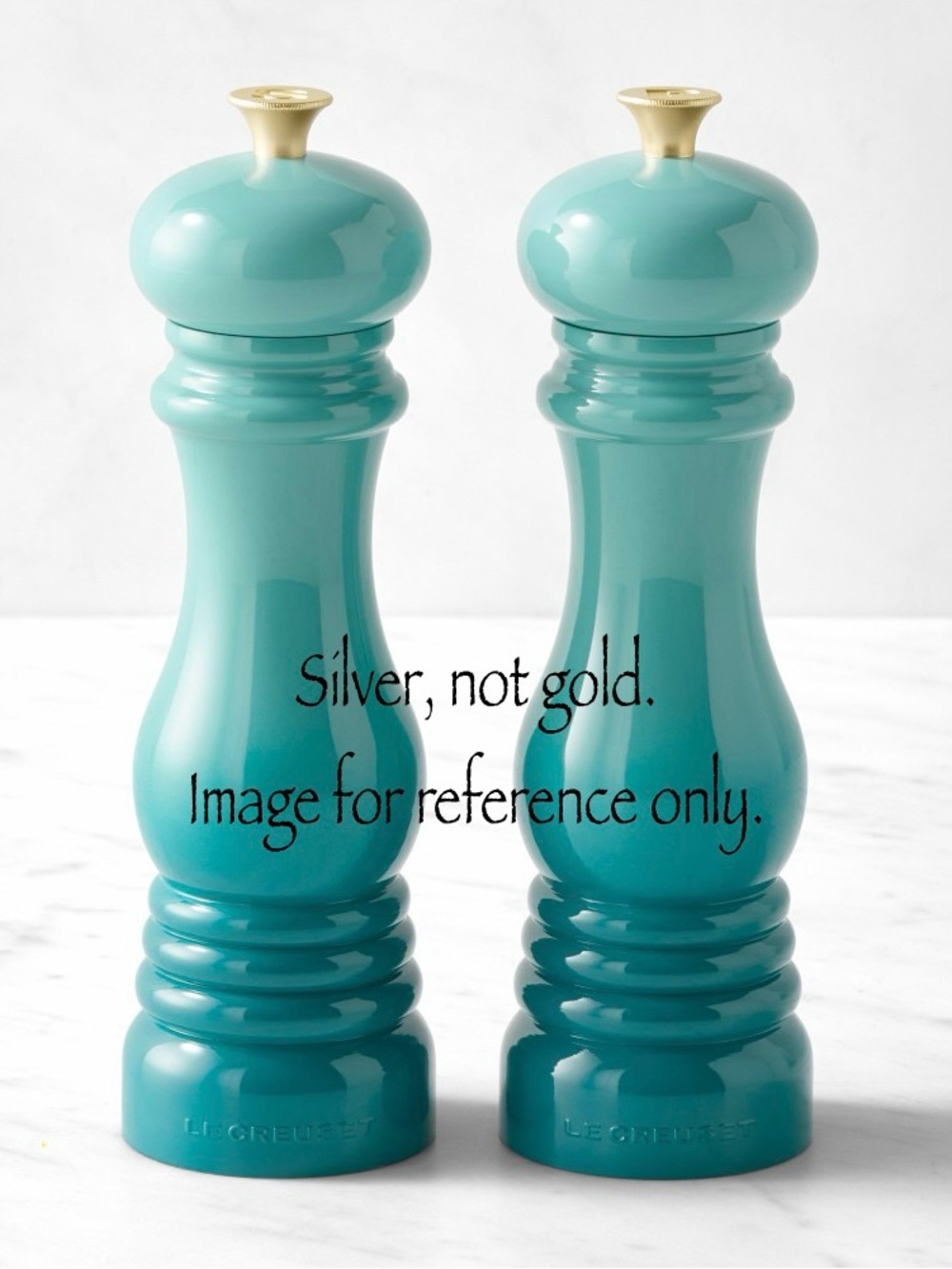 Le Creuset Turquoise Salt and Pepper Mills - Set of 2